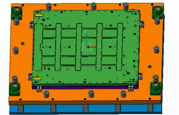 Lower part of server chassis mould