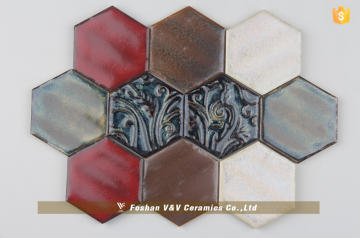 Fambe mosaic,Hexagonal Mosaic