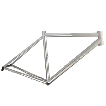 Zukka Ultra Light Titanium Alloy 700c Road Bute Bingkai dengan garpu karbon dan melalui gandar