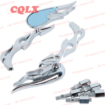 CNC Technology Aluminum Alloy Motorcycle Mirror - Reflective Small Diamond Mirror Accessories
