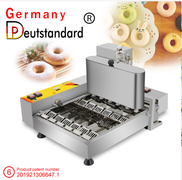 Máquina comercial de fazer bolo donut com 6 unidades