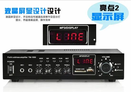 Multimedia Small USB SD card power mix amplifier China