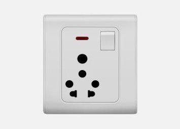 10a 250v 1gang Multi Purpose Switched Electrical Wall Socket Switch Plate 2012 New Designs
