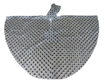 Poncho impermeable mujer lluvia con puntos