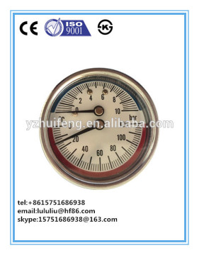 50MM steam boiler temperature pressure gauge