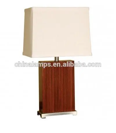 Customized wooden table lamps for bedroom table lamp with usb port for inn motel lighting UL list