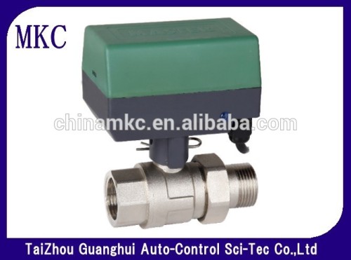 High quality 2 way brass valve with electric actuators