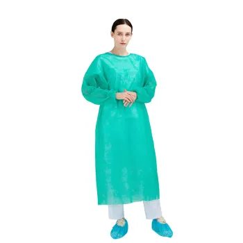 AIMMAX Bestselling PP+PE Nonwoven Medical Isolation Gown featuring Elastic Cuff