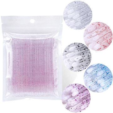 High Quality 100pcs Disposable Crystal Mascara Wands