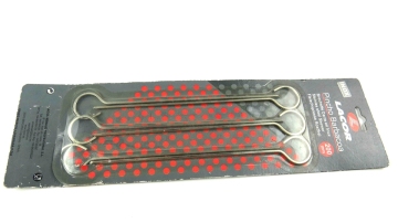 mini 6pcs round stainless steel BBQ skewer set
