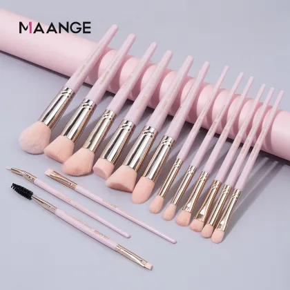 MAANGE 15pcs Private Label Luxury Makeup Brush Set