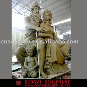 zeus family statue