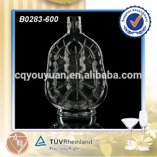 Fancy 600ML Turtle Shape Decorative Liquor Bottles Shape