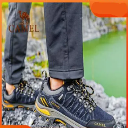 Cushioning cowhide outdoor hiking shoes