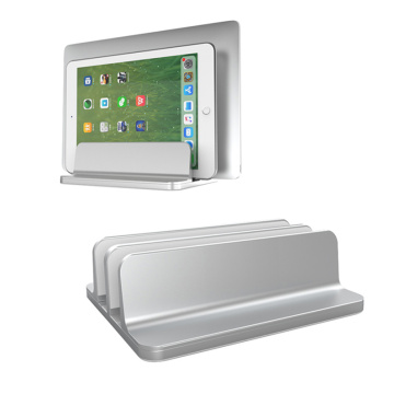 Supporto per laptop verticale regolabile in lega di alluminio
