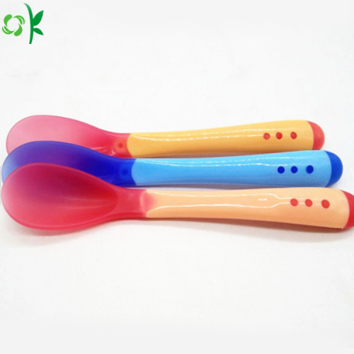 Food Grade Silicone Baby Soft Spoon for Infant