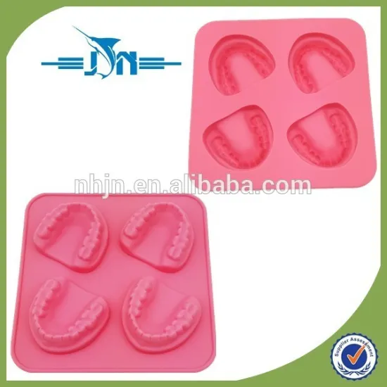 custom silicone teeth ice cube tray