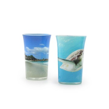 Custom Sublimation Printed Frosted Shot Glasses: 1.5oz, 2oz, and 3oz Souvenir Giftware