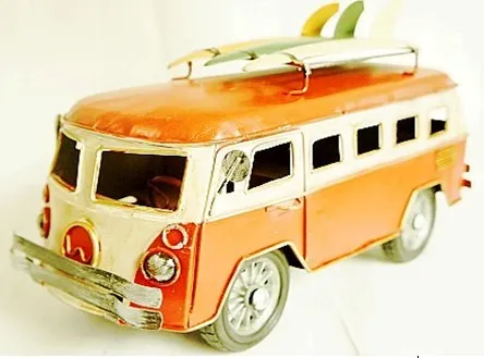 antique metal bus car toys