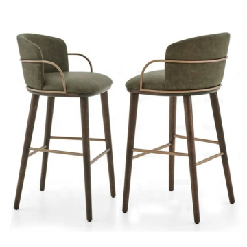 Velvet High Stools and Modern Bar Chairs for Restaurant and Bars Furniture