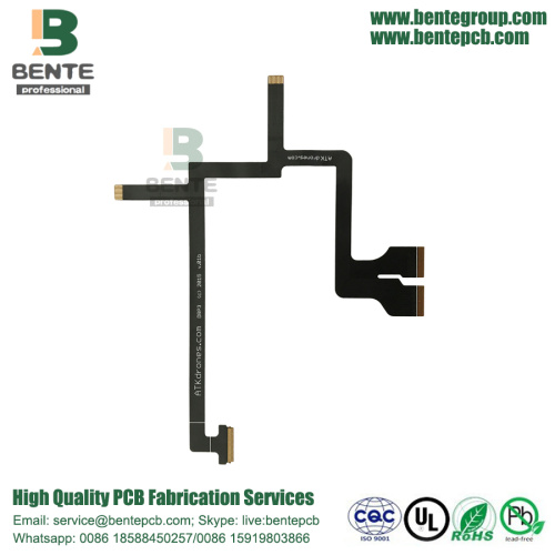 2 Layers Flex PCB ENIG Golden Finger BentePCB