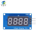 TM1637 4 Bits Digital LED Display Module For arduino 7 Segment 0.36Inch Clock RED Anode Tube Four Serial Driver Board Pack