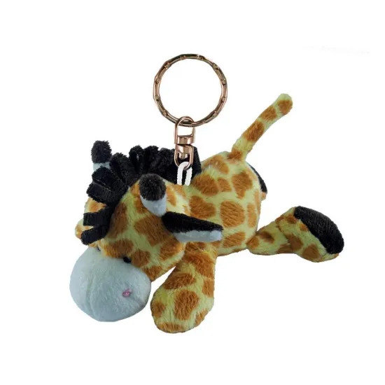 plush keychain giraffe, new design plush keychain wholesale