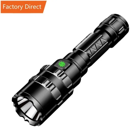 1000 Lumens Rechargeable Tactical Zoomable LED Flashlight