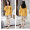 Spring and autumn long-sleeved pajamas female