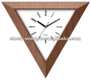 Plastic Triangle Wall Clock
