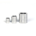 Aluminum oval sleeve joints for wire ropes