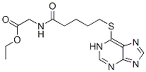 Glycine,N-[1-oxo-5-(1H-purin-6-ylthio)pentyl]-, ethyl ester (9CI) CAS 22181-94-8