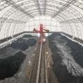 Shed bucket synergistic material storage and transportation