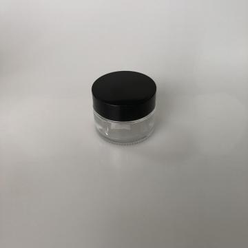 30ml clear column shape jar with cap