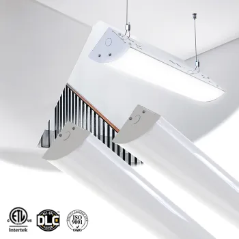 Zhongshan Factory CCTSelectable Low Bay Linear LED Light for Commercial Stairwell Lighting with Motion Sensor