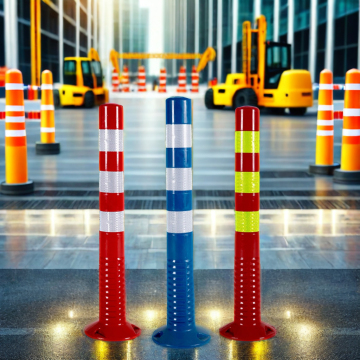 Flexible TPU Traffic Bollard - Road Divider and Warning Post