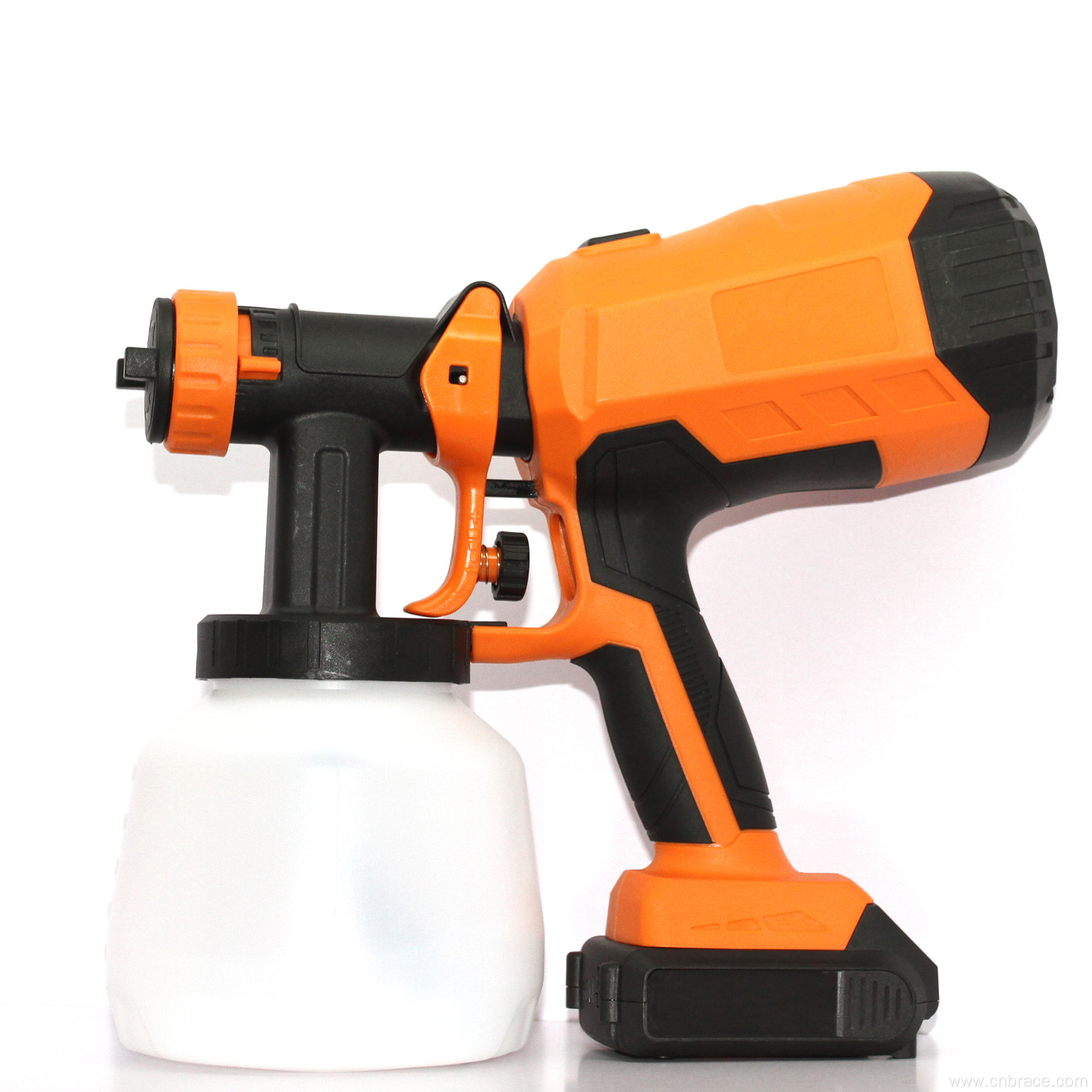 20V Cordless Electric Brushless HVLP Paint Sprayer Gun