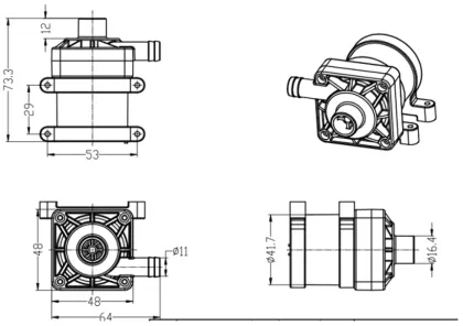JDpump WP-DS3500 Portable Water Dispenser Pump