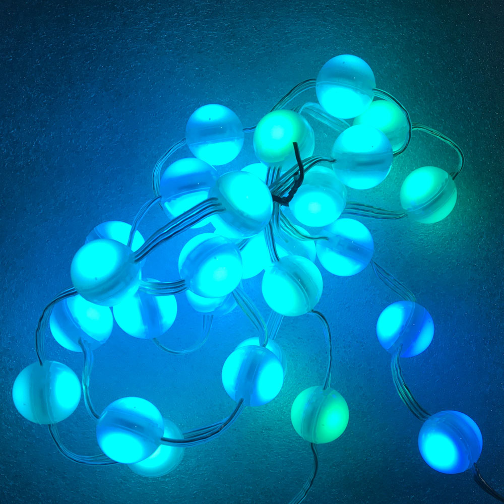 Музика активен 3Д ефект LED светло од млечно топка