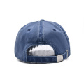 Capota de algodón de lavado azul gorro de papá jean