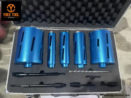 Black Diamond Core Drill Bit Dry Drilling Tools For Concrete