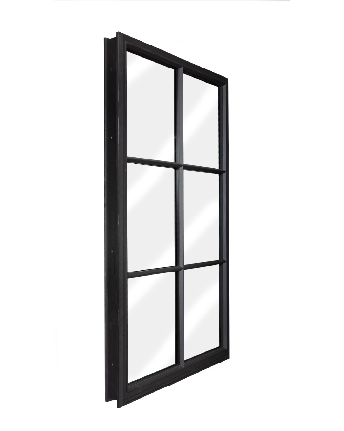 Aluminum Triple Pane Grill Design Fixed Glass Window