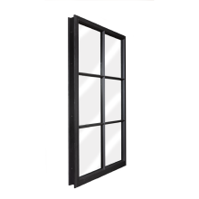 Aluminum Triple Pane Grill Design Fixed Glass Window