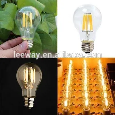 E27 4W 6W 8W A60 Vintage Led Filament Bulb