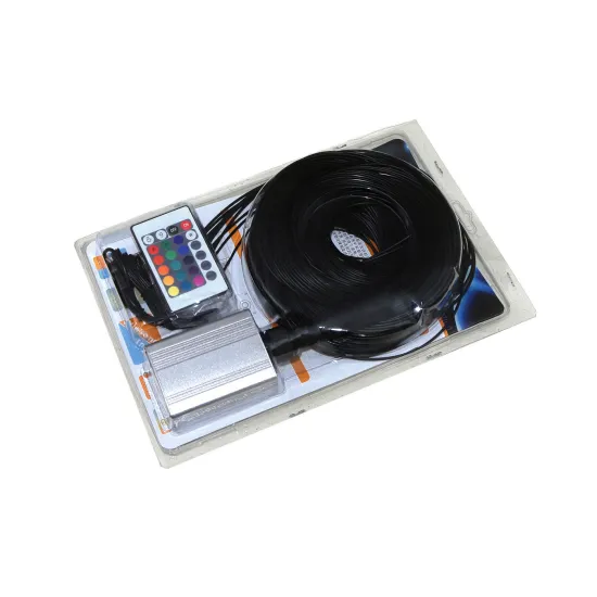 5W RGB LED Light Engine & 80pcs End Glow Fiber Optic Cables Kit for Fiber Optic Ceiling Sauna, SPA, and Steam Room Star Lighting