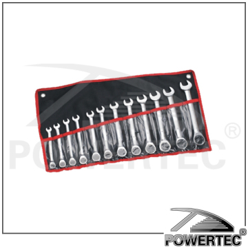 POWERTEC 12PCS Carbon Steel combination Ratchet wrench set