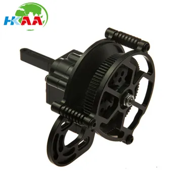 CNC Machining Custom Black Aluminum Transmission Case Gear Box w/Steel Gears
