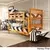 Solid wooden double school dormitory bed toddler bunk beds