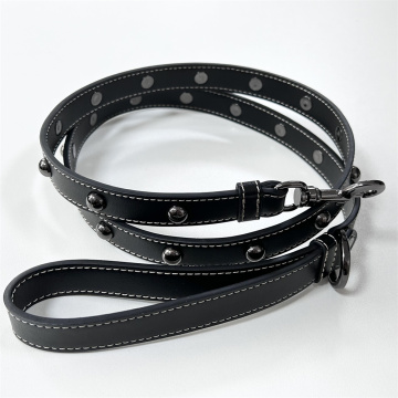 Black Adjustable Pet Belt Leash