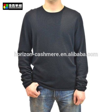 Cashmere Black Man Sweater, Cashmere Thick Sweater